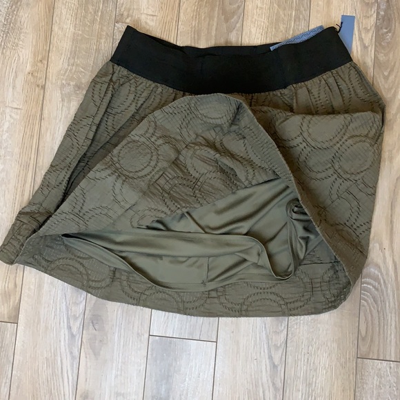 Simply Vera Vera Wang Embroidered Metallic Thread Elastic Waist Skirt Women's M - Picture 3 of 11